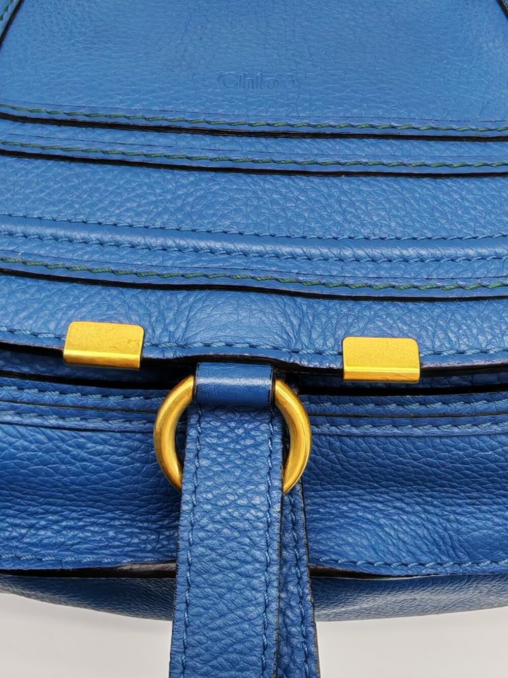 Chloé Marcie Medium Pebbled Leather Satchel Shoulder Bag - Picture 11 of 16